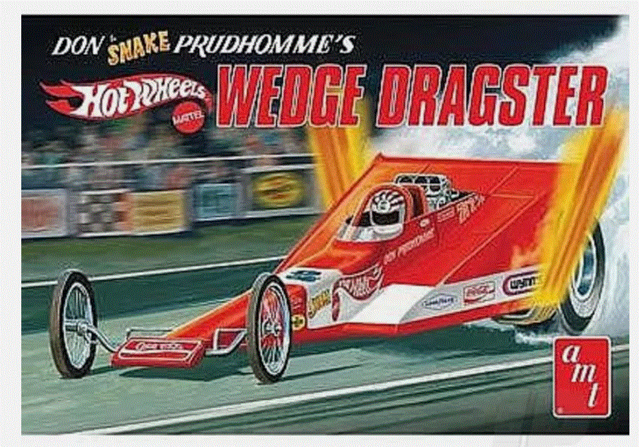 AMT 1/25th scale Don “Snake” Prudhomme Wedge Dragster Hot Wheels