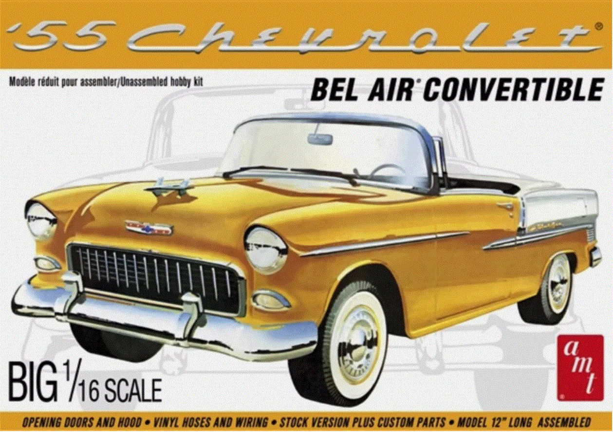 AMT 1/16th scale 1955 Chevy Bel Air Convertible