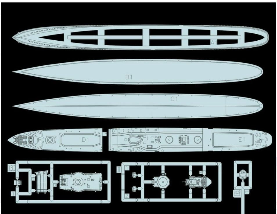 Flyhawk 1/700th scale - HMS Kelly 1940