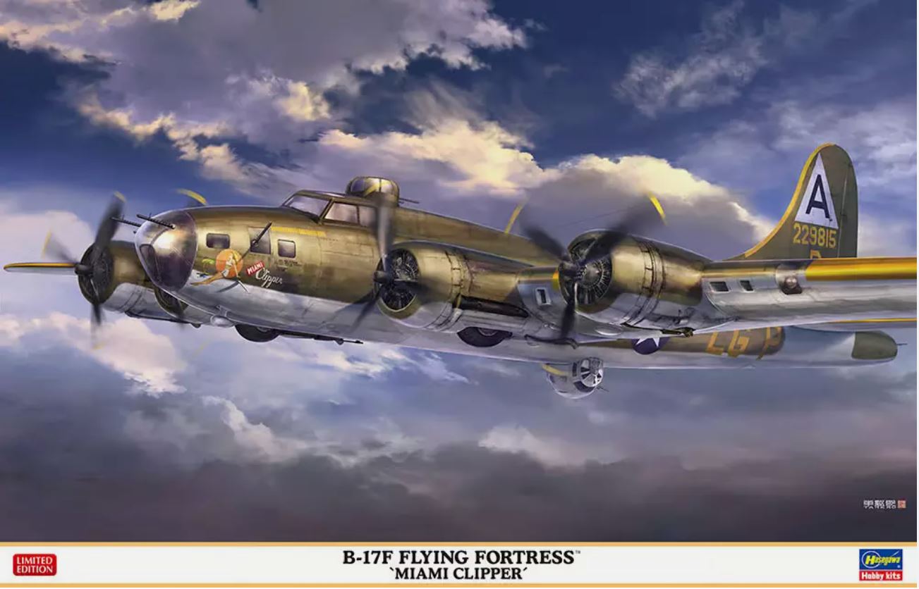 Hasegawa 1/72nd scale Boeing B-17 Flying Fortress Miami Clipper