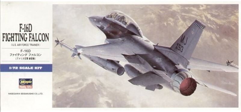 Hasegawa 1/72nd scale General-Dynamics F-16D "Fighting Falcon"