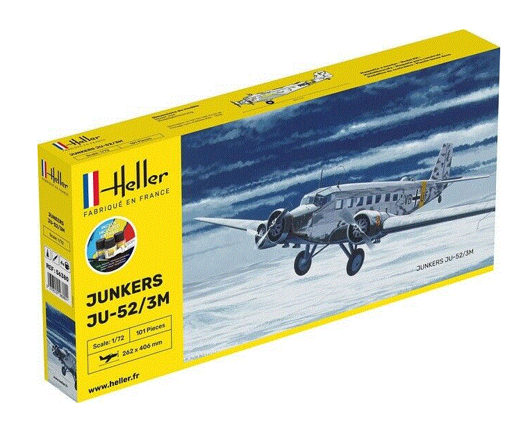Heller 1/72nd scale Starter Kit Ju-52/3M