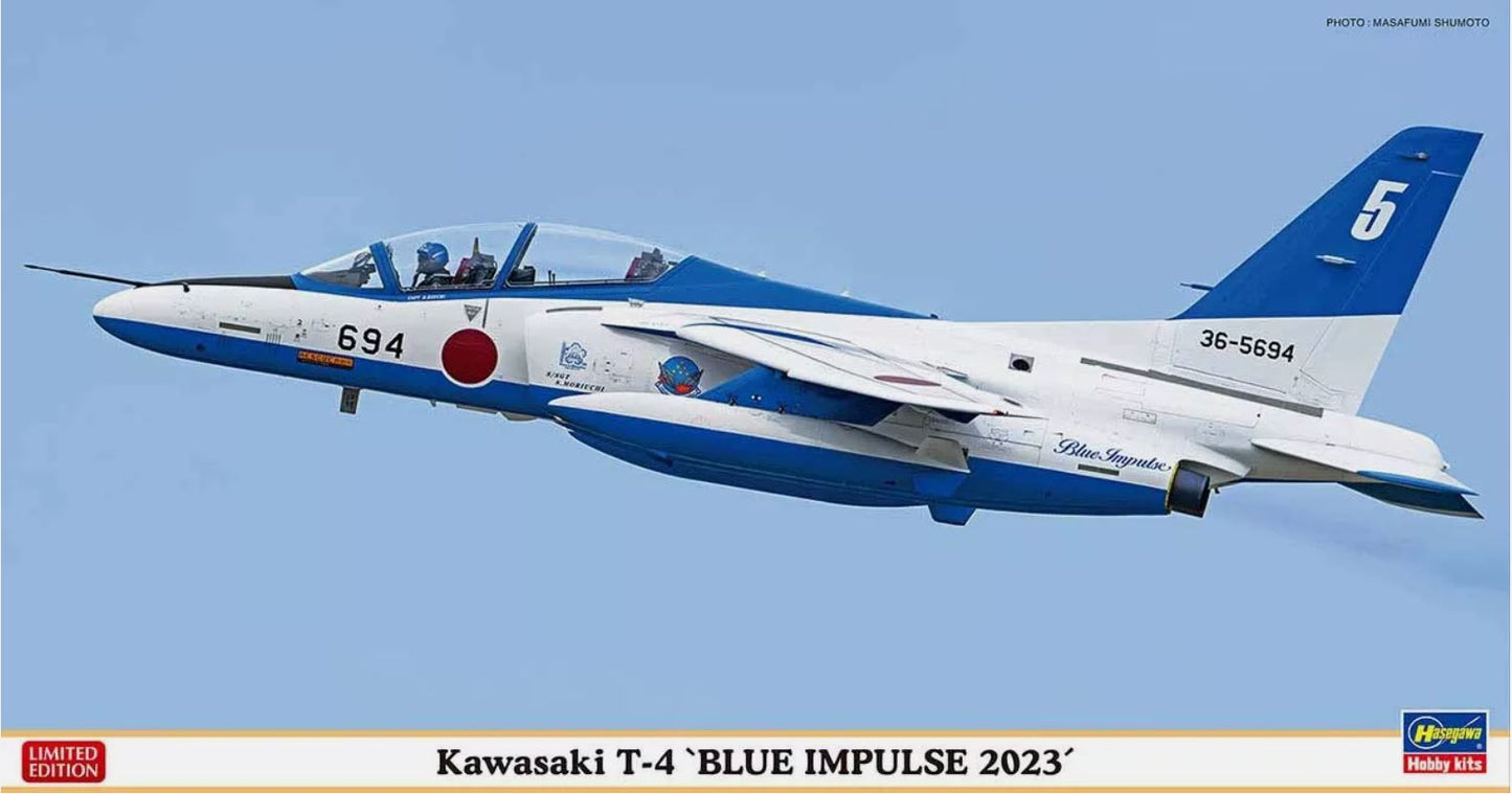 Hasegawa 1/48th scale Kawasaki T-4 Blue Impulse 2023