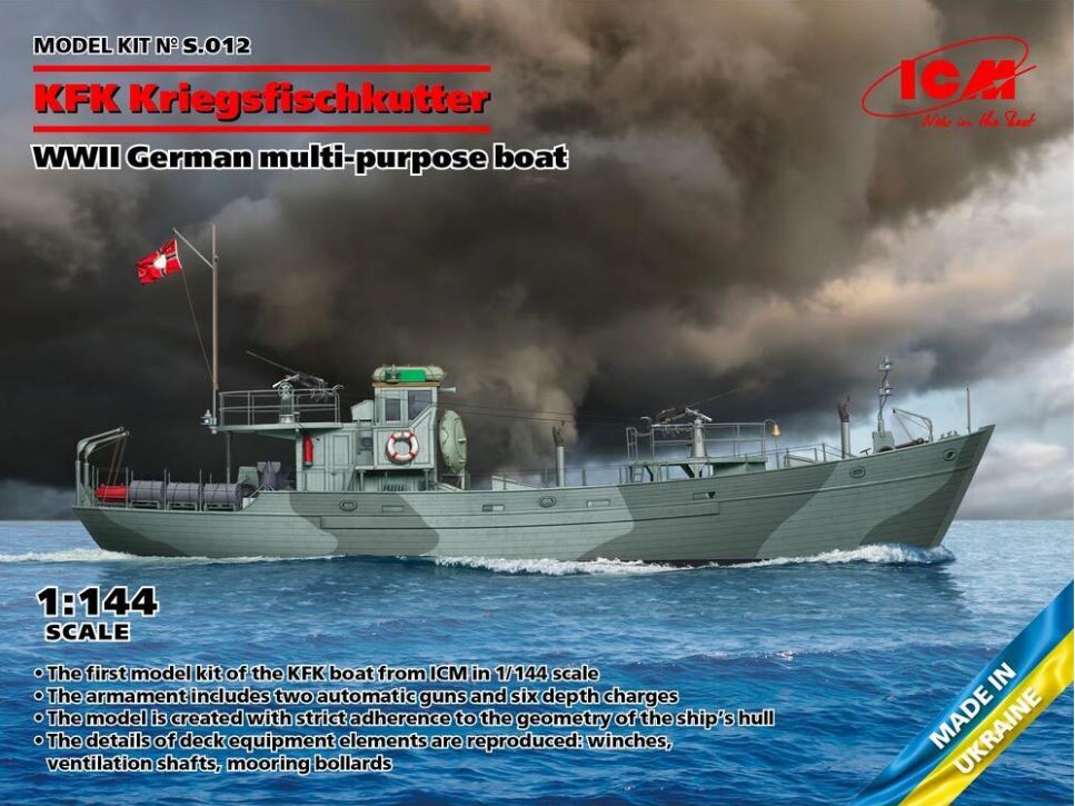 ICM 1/144th scale KFK Kriegsfischkutter German Boat
