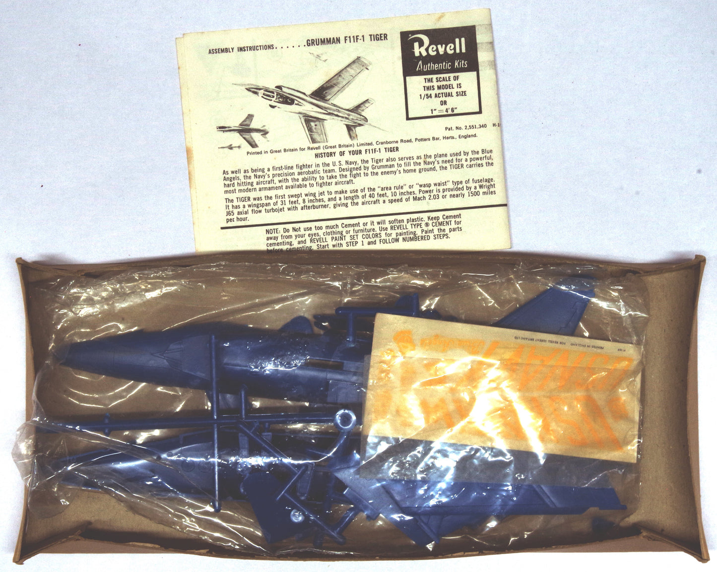 Collectors: Revell 1/72nd scale Grumman F-11 Tiger