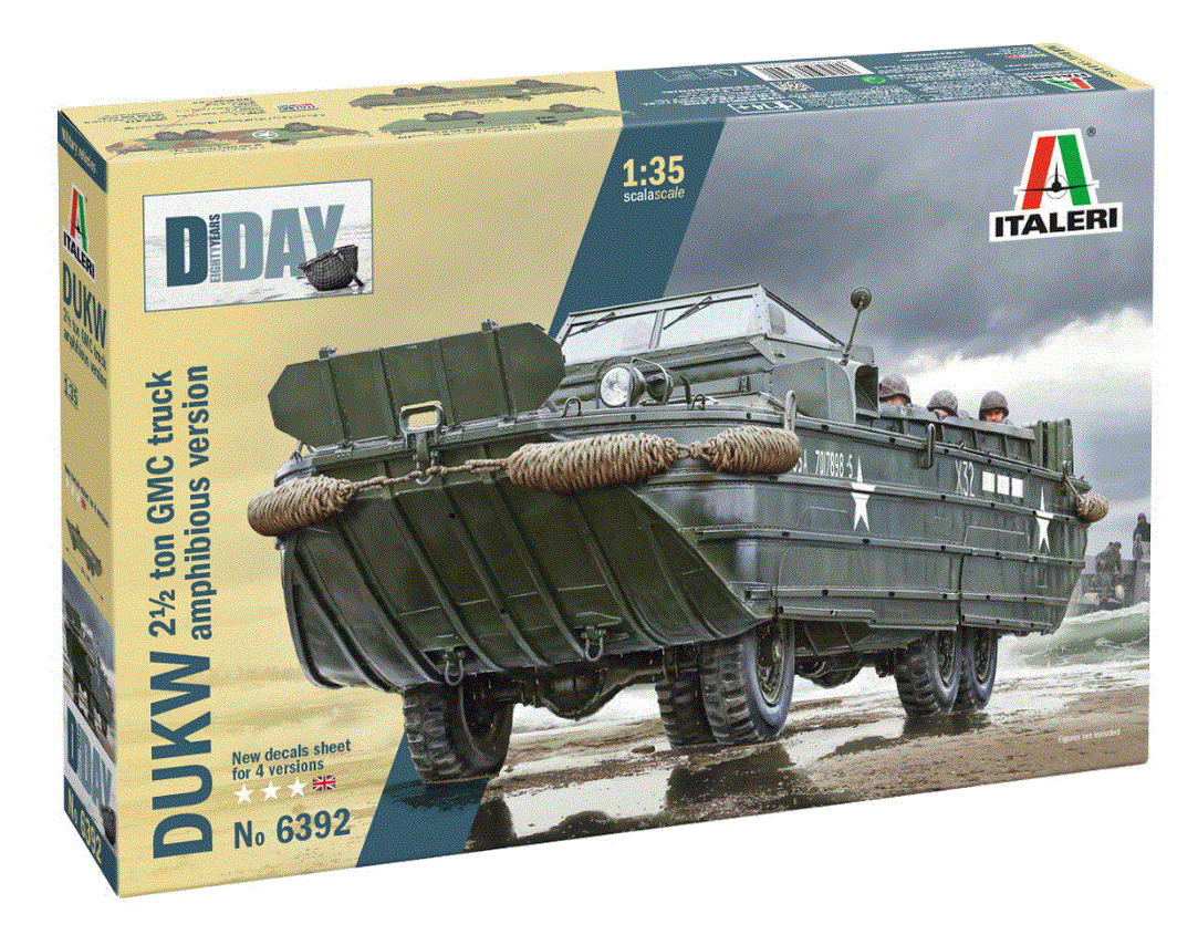 Italeri 1/35th scale DUKW 2.5 ton GMC amphibious truck