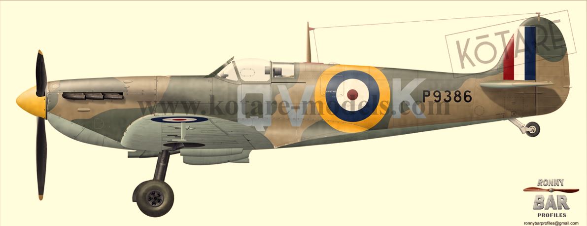 Kotare 1/32nd scale Supermarine Spitfire Mk.Ia Brian Lane limited edition