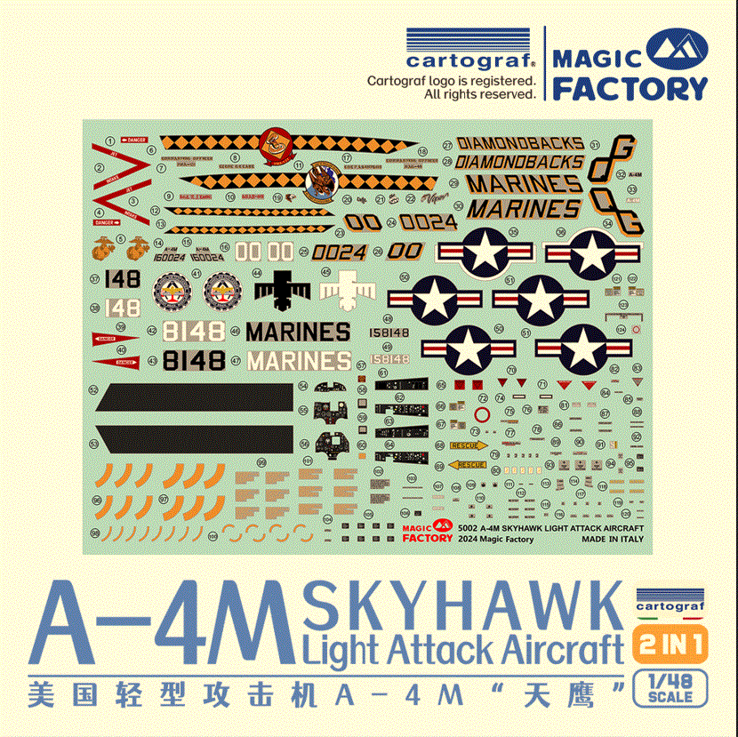 Magic Factory 1/48th scale 2-in-1 US Marines A-4M Skyhawk