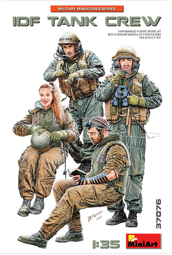 Miniart 1/35th scale IDF Tank Crew
