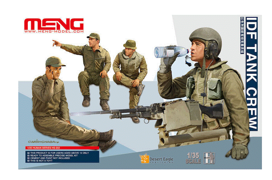 Meng Models 1/35th scale IDF Tank Crew at rest