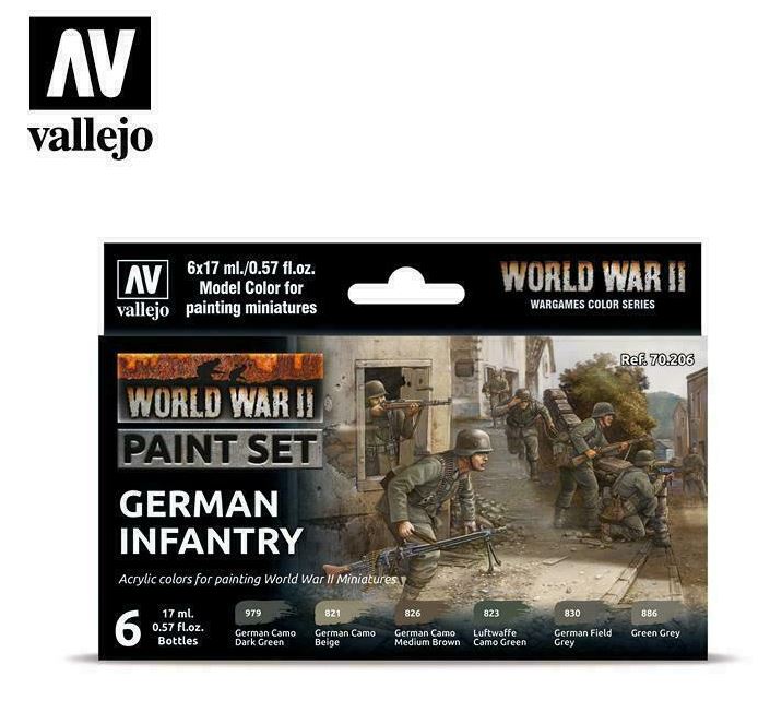 Vallejo WWII German Infantry Paint Set
