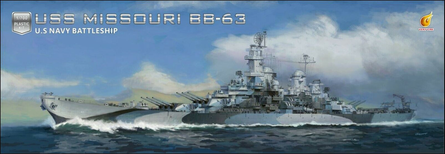 Very Fire 1/700th Scale USS BB-63 Battleship Missouri