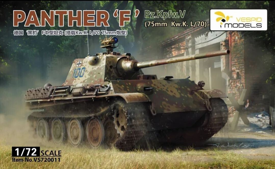 Vespid Models 1/72nd scale Pz.Kpfw.V Panther F 75mm L/70