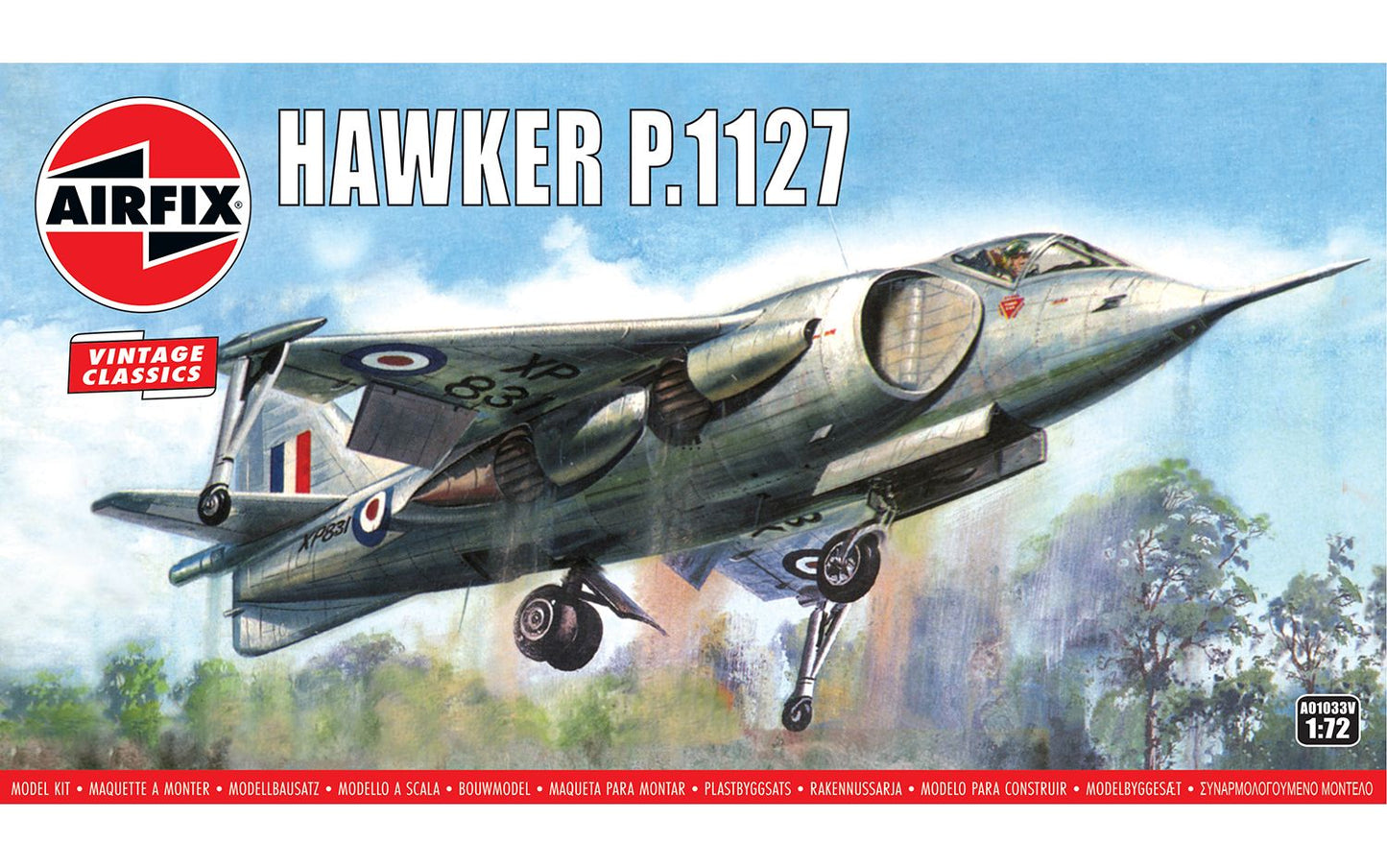 Airfix Vintage Classic 2024 Release 1/72nd scale Hawker P.1127