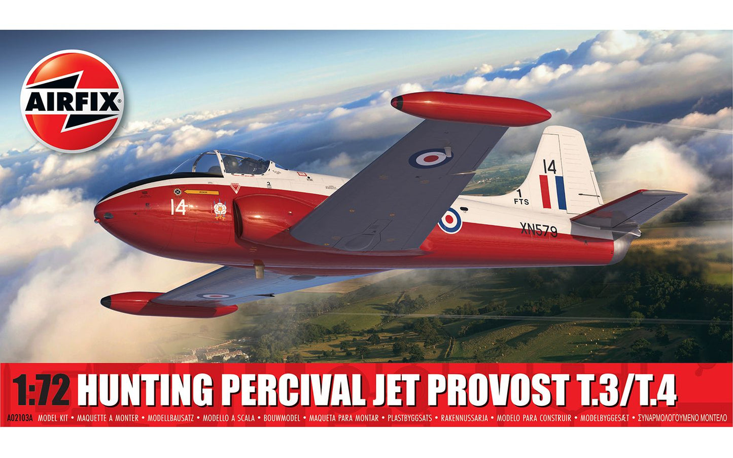 Airfix 2024 Release 1/72nd scale Hunting Percival Jet Provost T.3/T.4