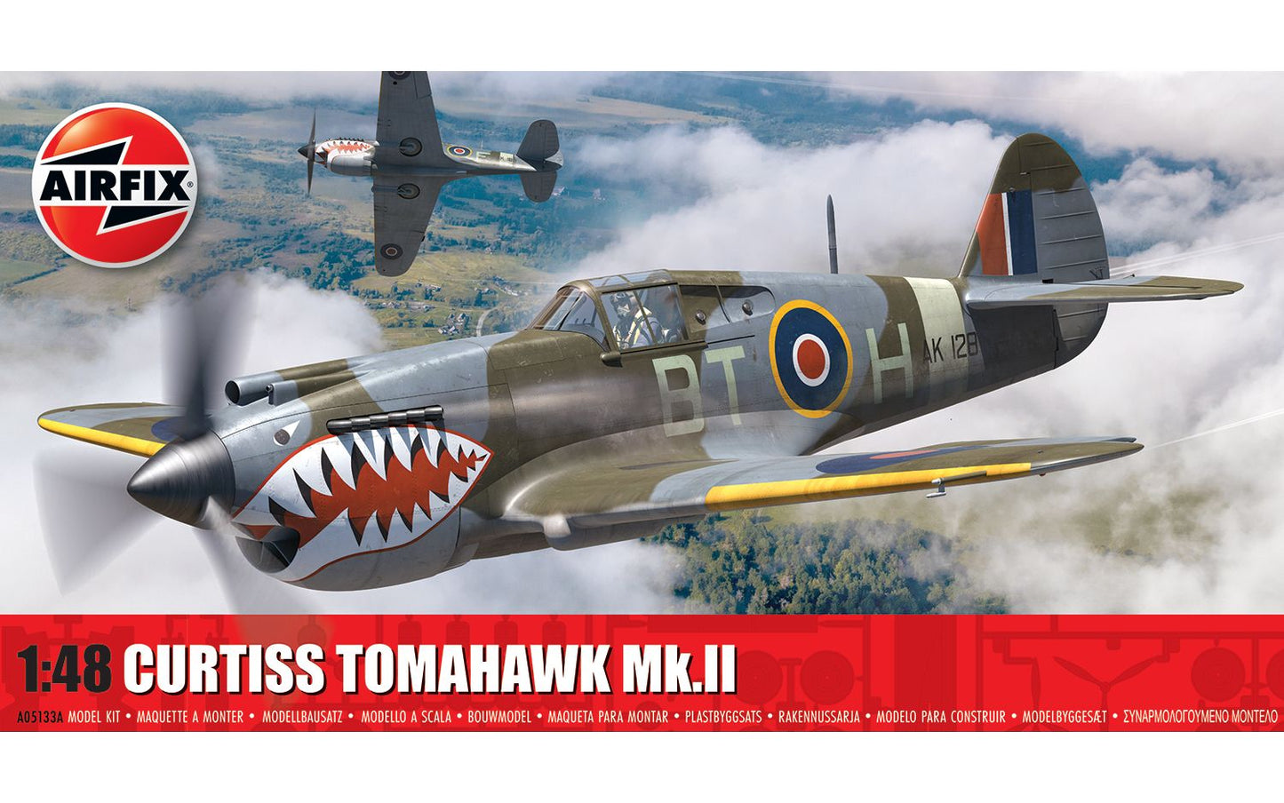 Airfix 2024 Release 1/48th scale Curtiss Tomahawk Mk.II