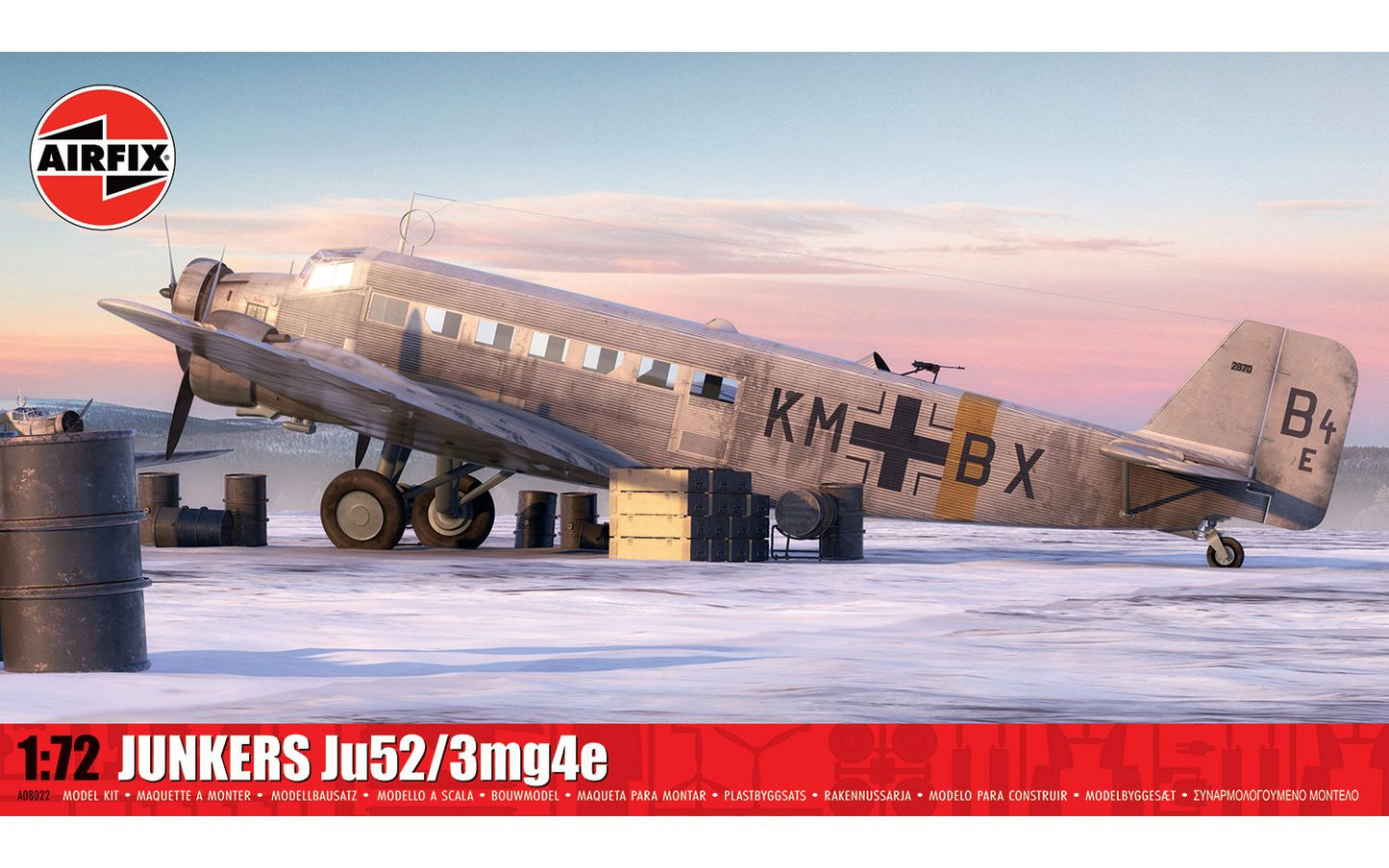 Airfix 1/72nd scale German Junkers Ju52/3mg4e