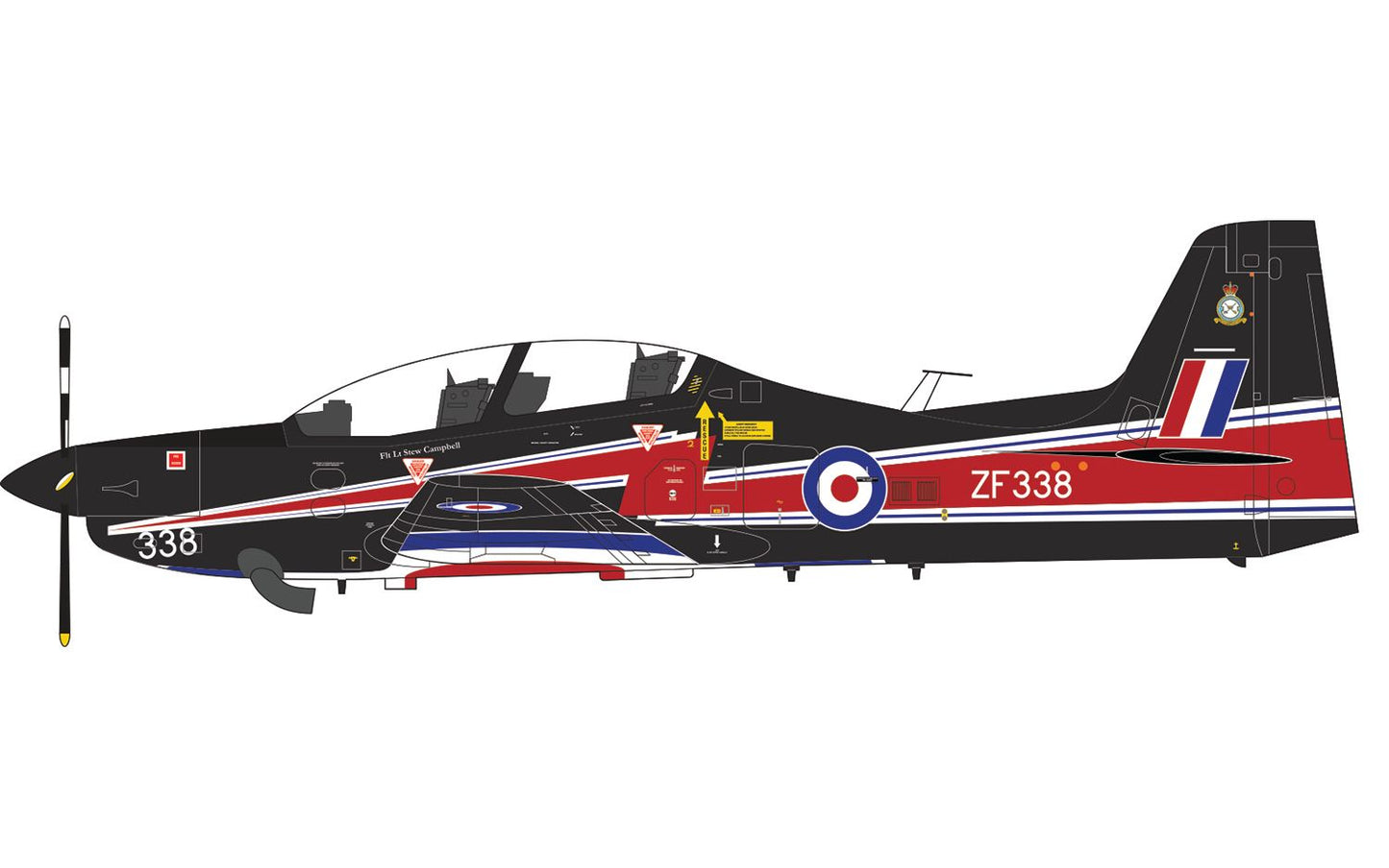 Airfix 1/72nd scale Eurofighter Typhoon FGR.4 "Blackjack" & Shorts Tucano T.1 - Twin Pack
