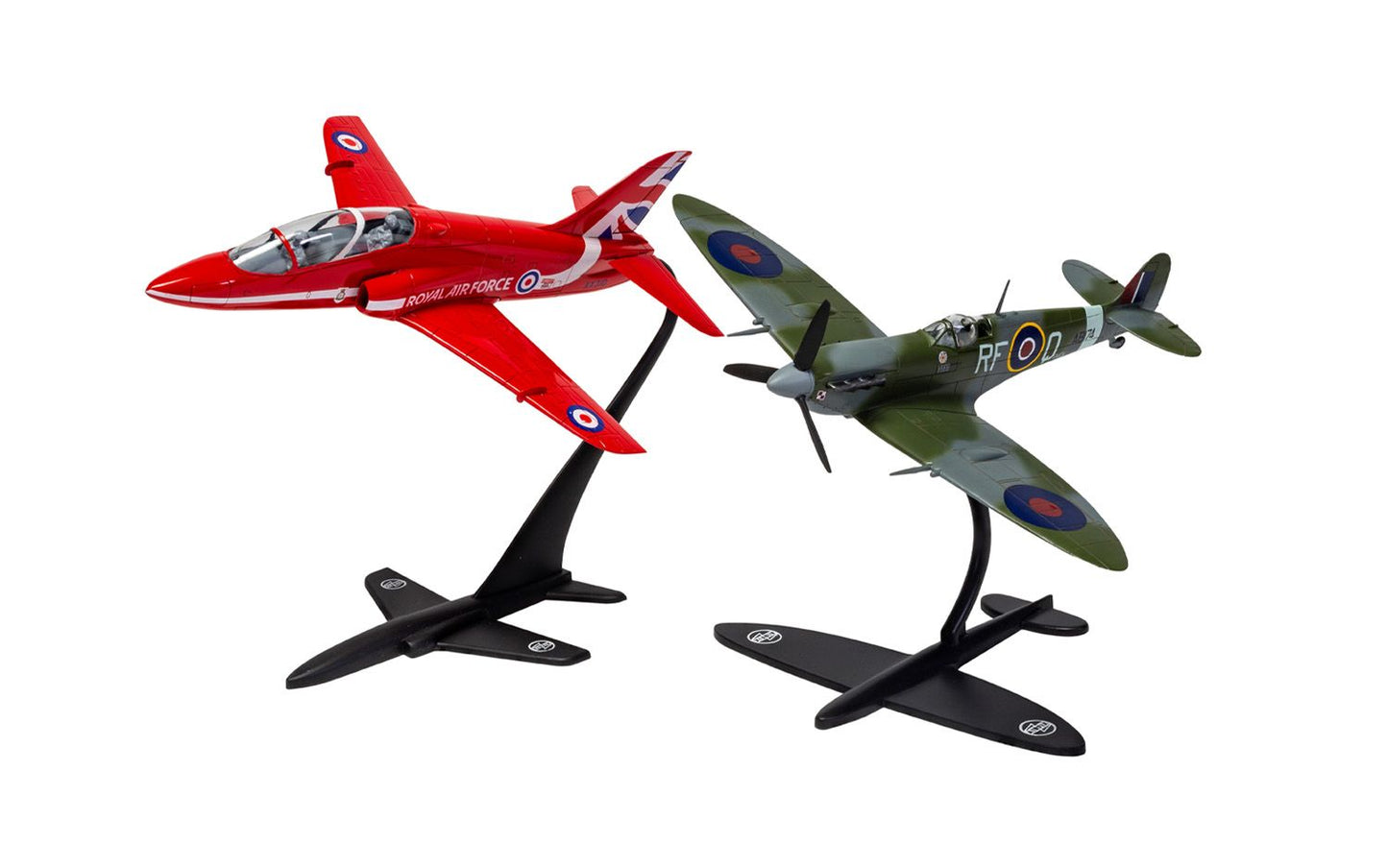 Airfix 1/72nd scale Supermarine Spitfire & RAF Red Arrows Hawk