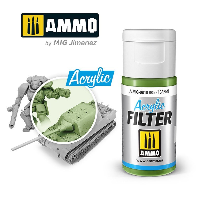 MiG Ammo Acrylic Filter - Bright Green