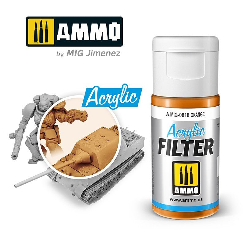 MiG Ammo Acrylic Filter - Orange