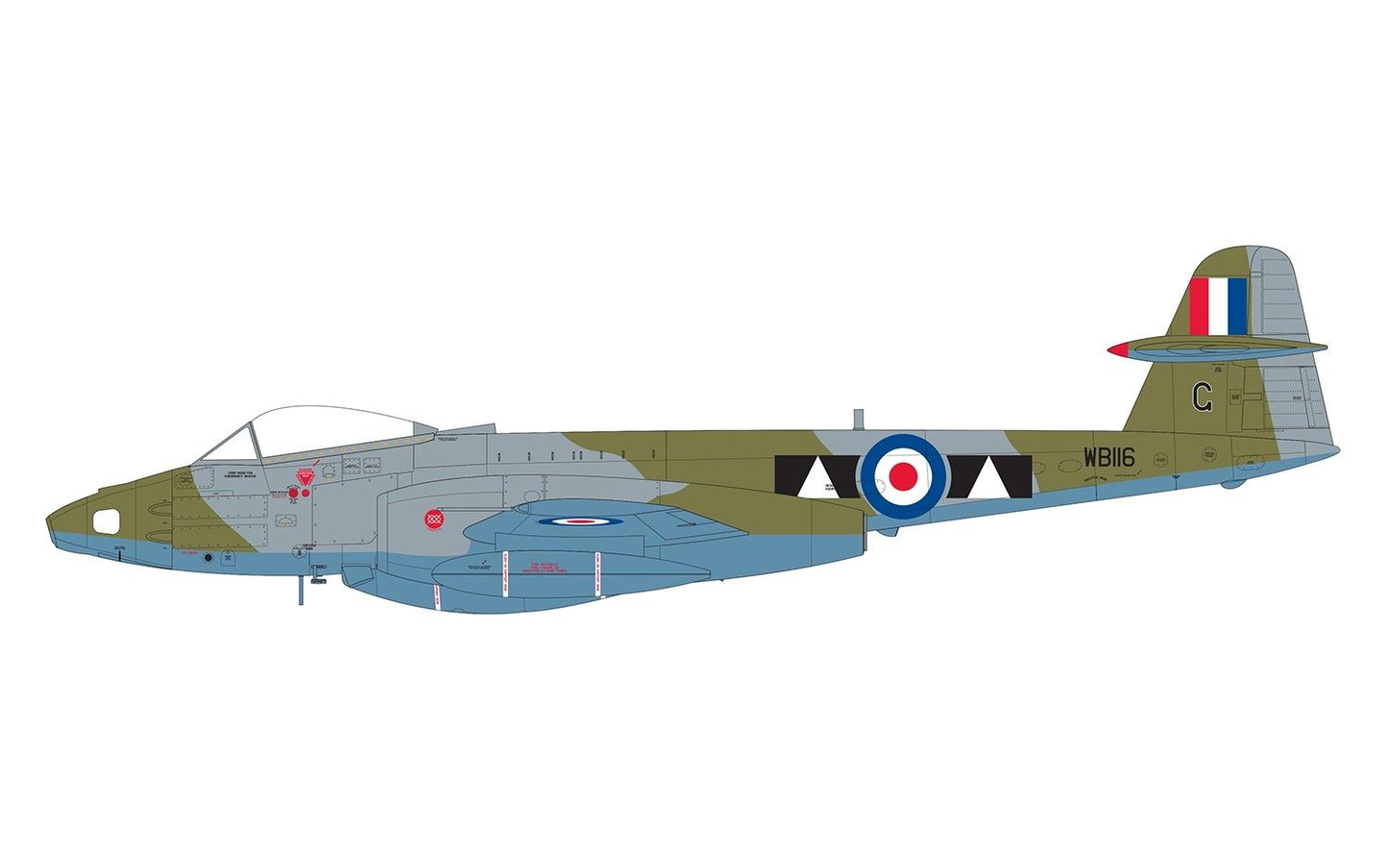 Airfix 1/48th scale Gloster Meteor FR.9