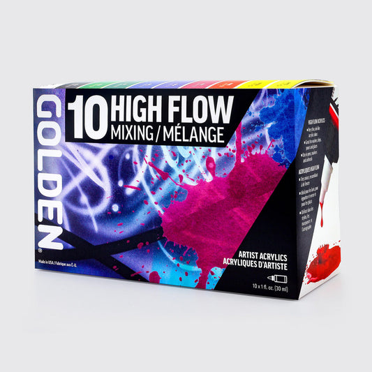 Golden High Flow Mixing Set of 10 Colours