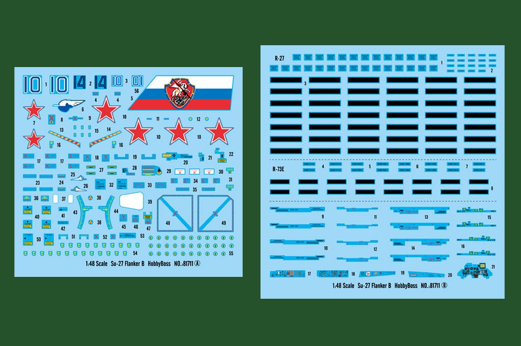 HobbyBoss 1/48th scale Su-27 Flanker B
