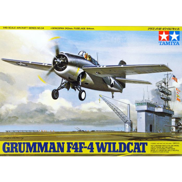 Tamiya 1/48th scale Grumman F4F-4 Wildcat