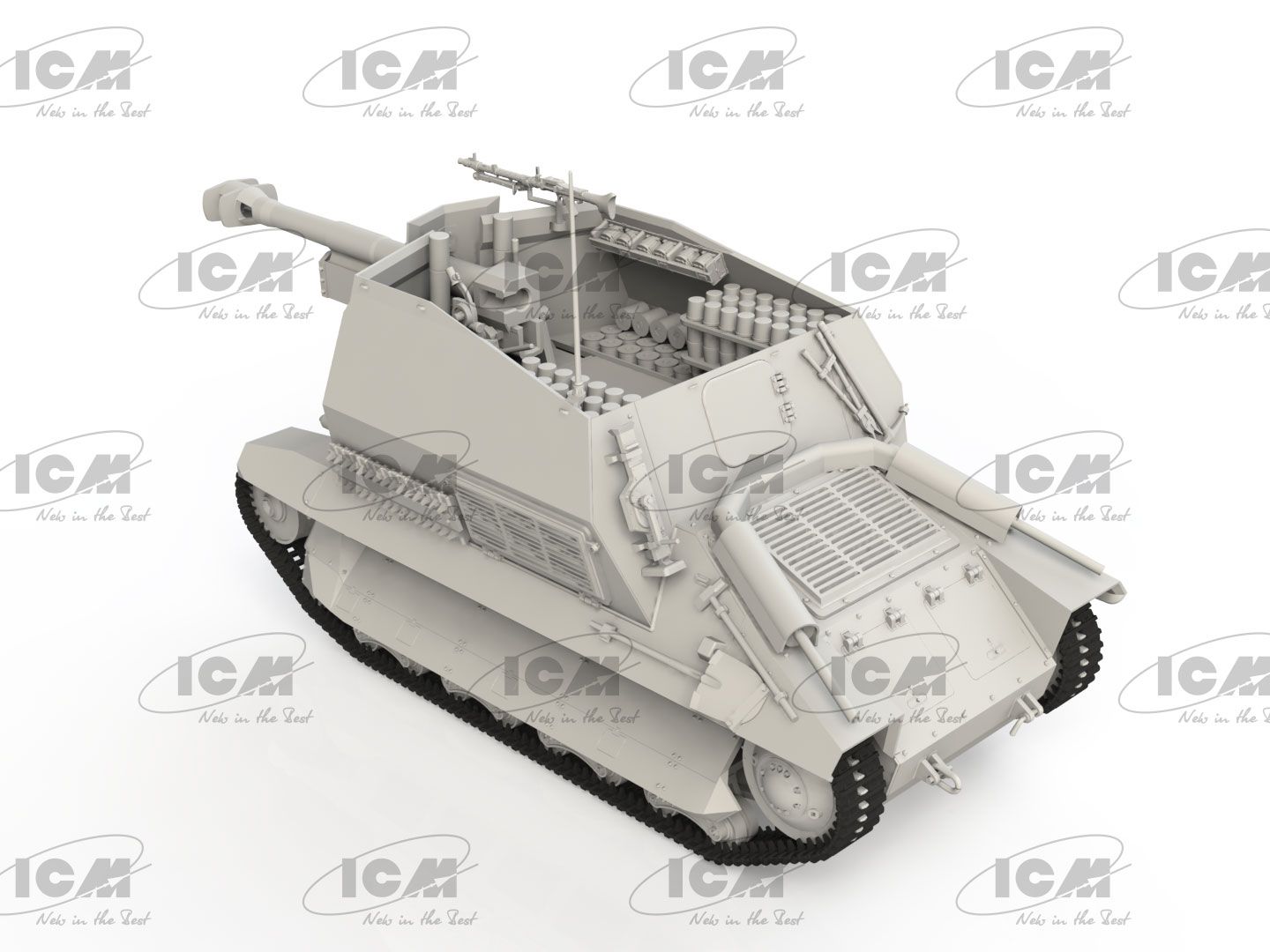 ICM 1/35th scale 10.5cm leFH 16(Sf) auf Geschutzwagen FCM36(f)