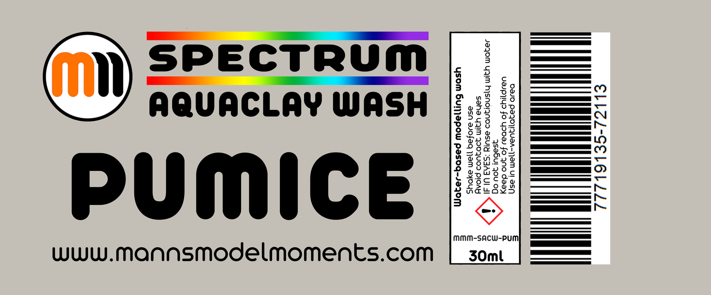 MMM AquaClay Wash, 30ml, Pumice
