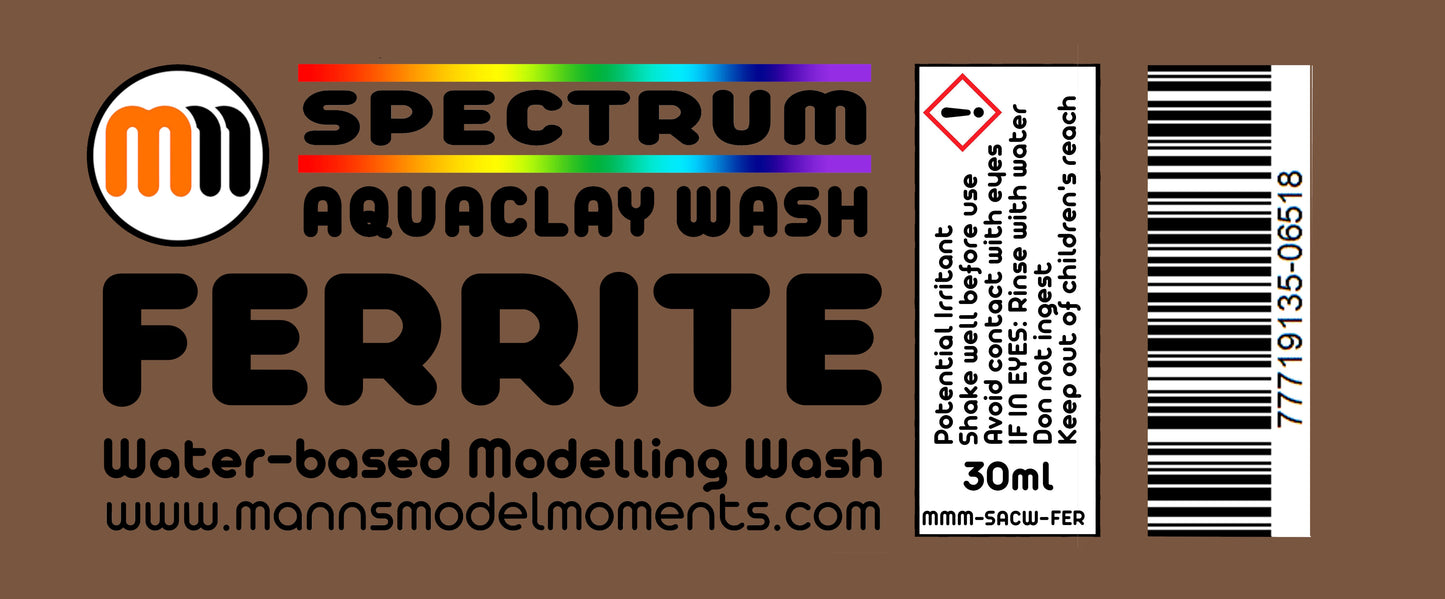 Complete Set of 15 MMM 30ml AquaClay Washes