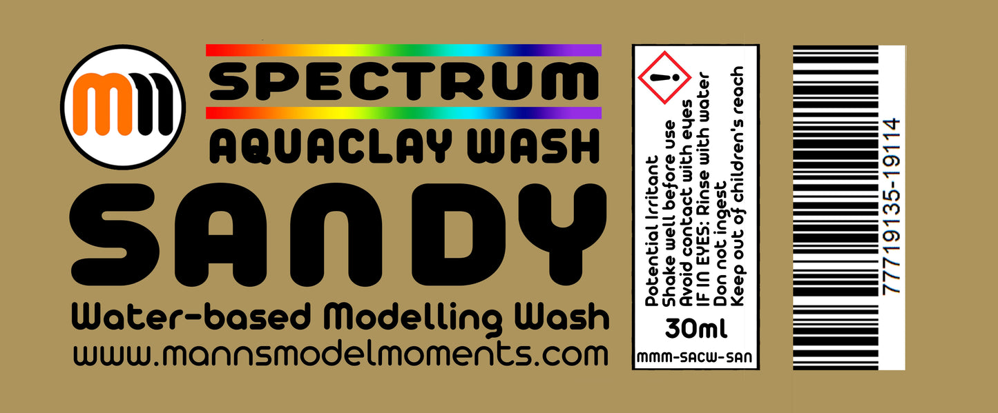 MMM AquaClay Wash, 30ml, Sand