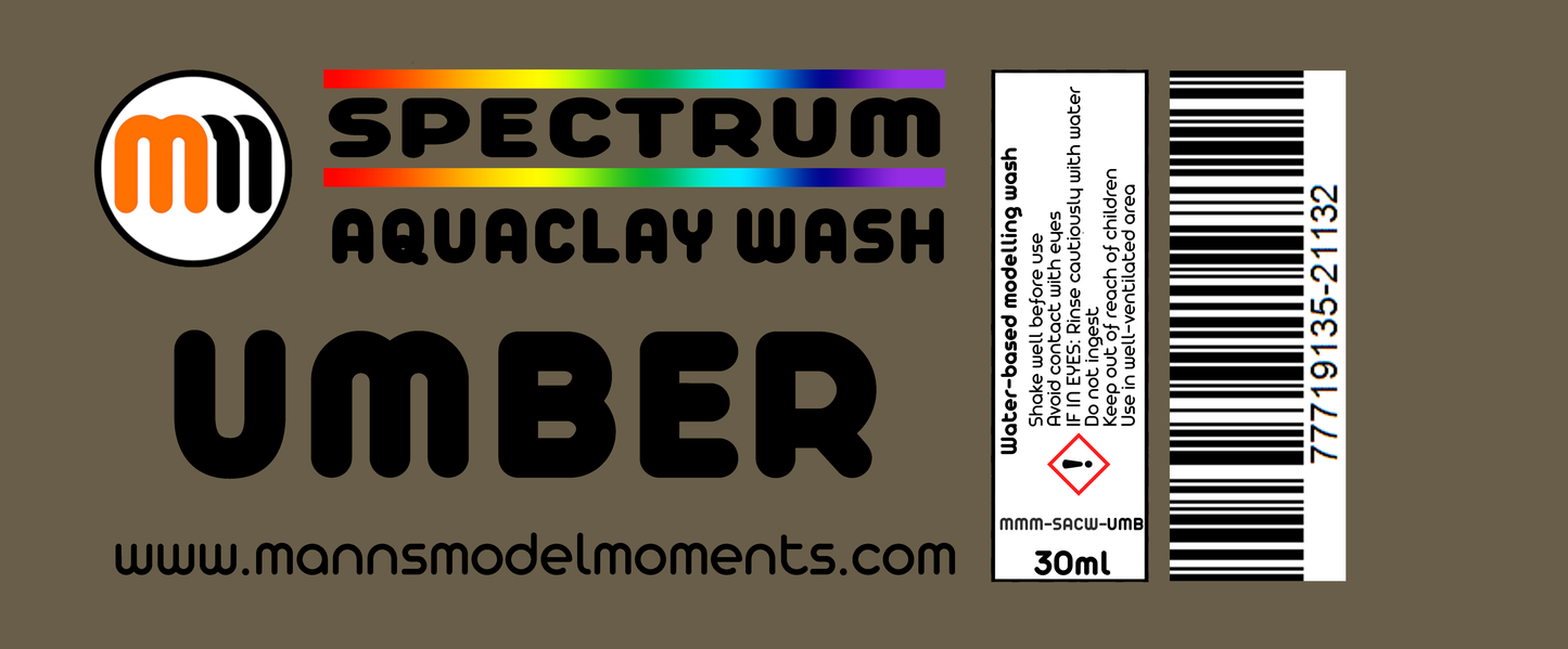 MMM AquaClay Wash, 30ml, Umber