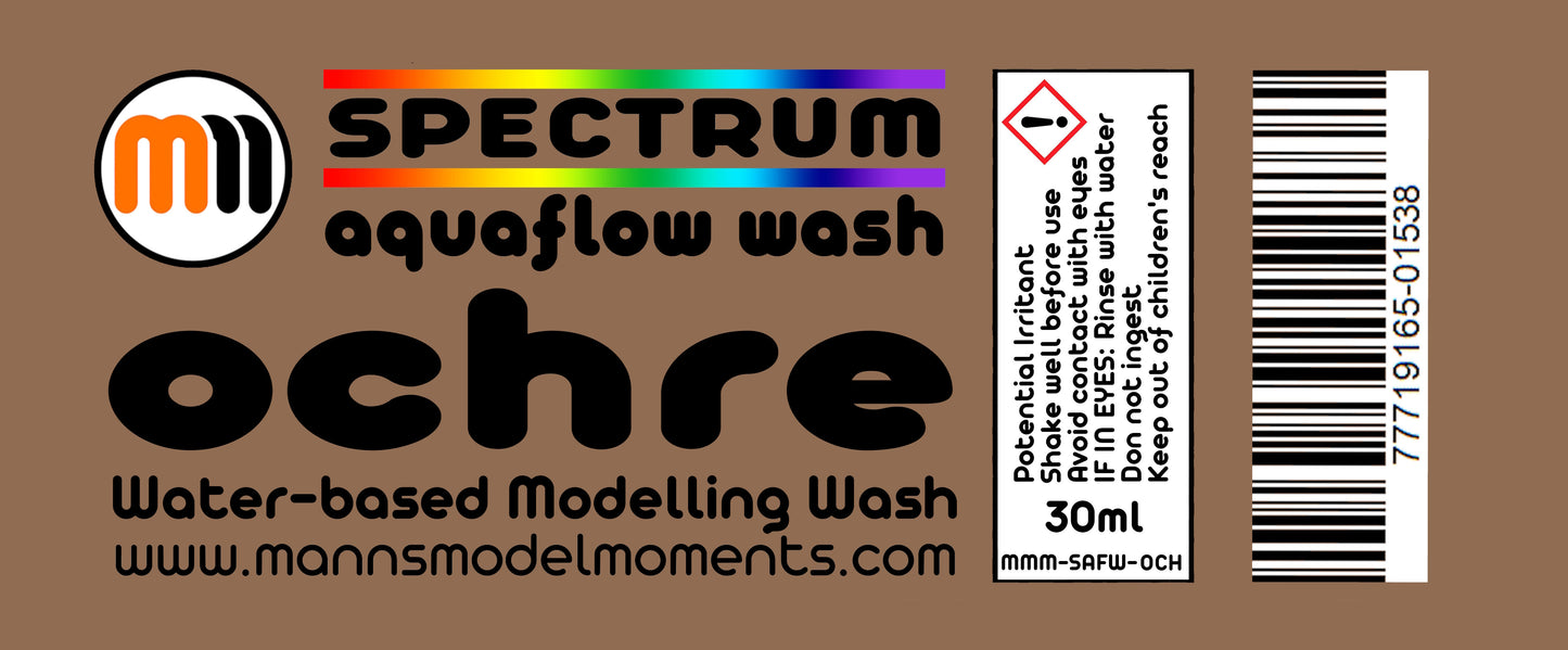 MMM Aquaflow aqueous Wash, 30ml, Ochre