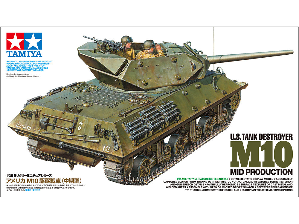 Tamiya 1/35th scale U.S. Tank Destroyer M10 (Mid Production)