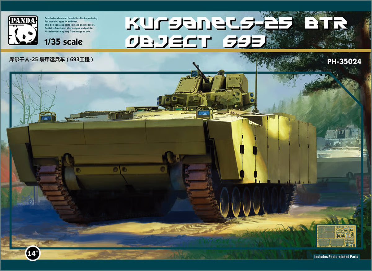 Panda Models 1/35th scale BTR Object693 Kurganet-25 Model Kit