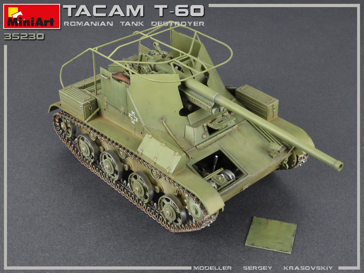 Miniart 1/35th scale TACAM T-60 Romanian Tank Destroyer - Full interior Kit