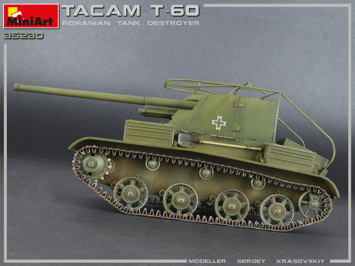 Miniart 1/35th scale TACAM T-60 Romanian Tank Destroyer - Full interior Kit