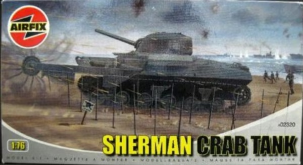 Airfix 1/76th scale Sherman Crab tank