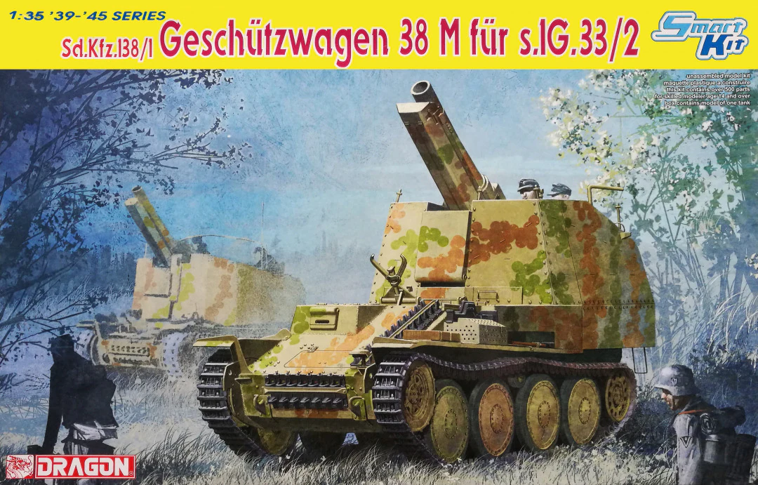 Dragon 1/35 Sd.Kfz. 138/1 Geschützwagen 38 M für s.IG.33/2