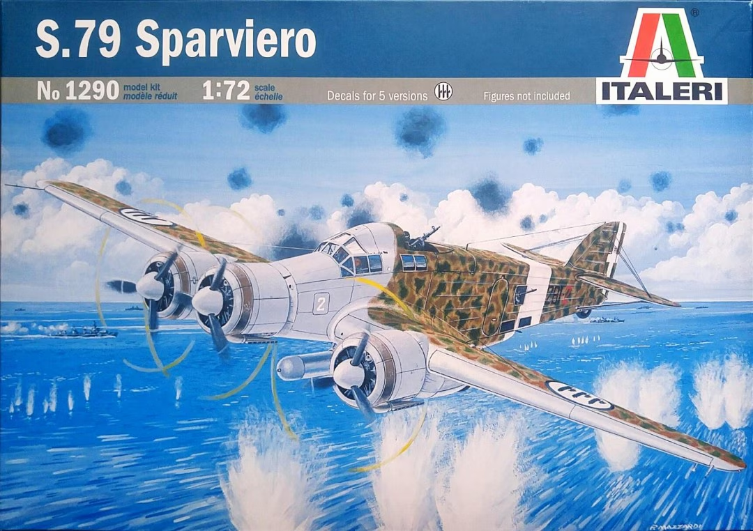 Italeri 1/72nd scale S.M.79 Sparviero