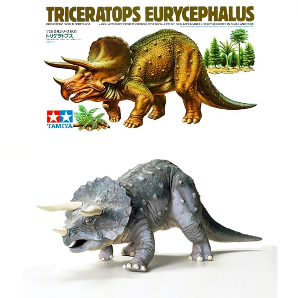 Tamiya 1/35th scale Triceratops Eurycephalus Dinosaur