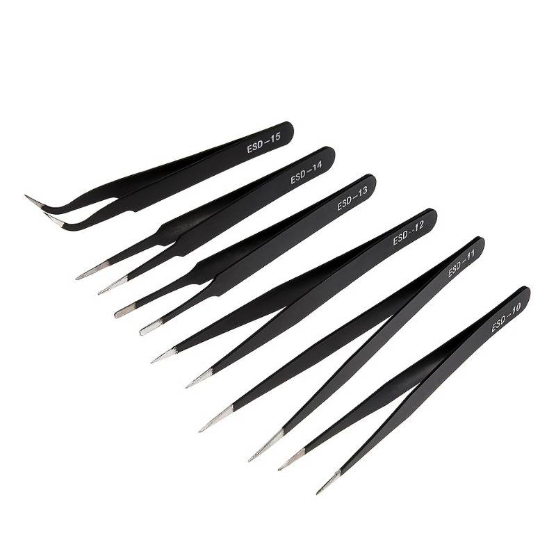 Set of 6 Tweezers
