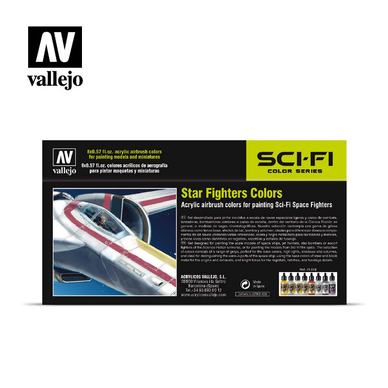 Vallejo Star Fighter Colours Paint Set