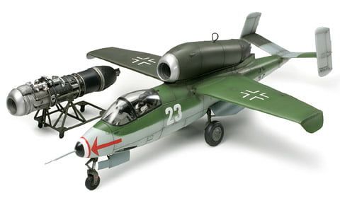 Tamiya 1/48th scale Heinkel He162A-2 Salamander
