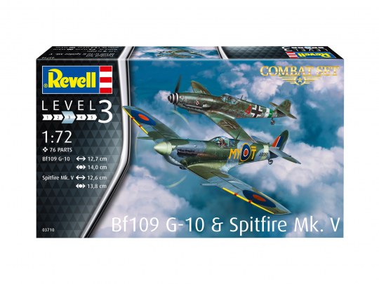 Revell 1/72nd scale Combat Set Messerschmitt Bf109G-10 & Spitfire Mk.V