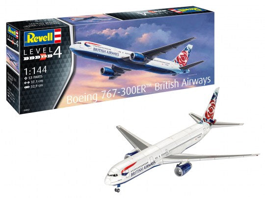 Revell 1/144th scale Boeing 767-300ER British Airways Chelsea Rose