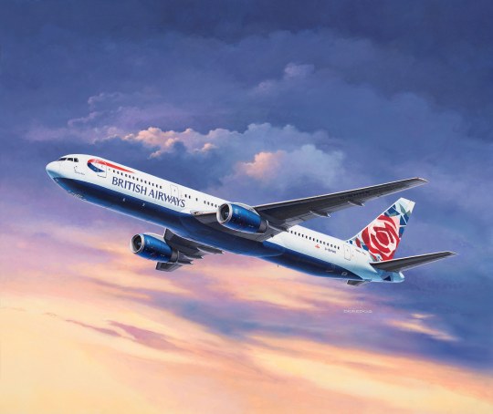 Revell 1/144th scale Boeing 767-300ER British Airways Chelsea Rose