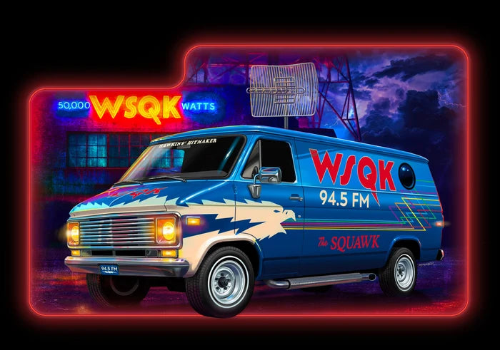 Revell 1/25th scale GMC WSQK Squawk Van: Stranger Things